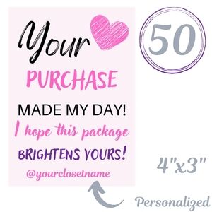50 Thank You Cards